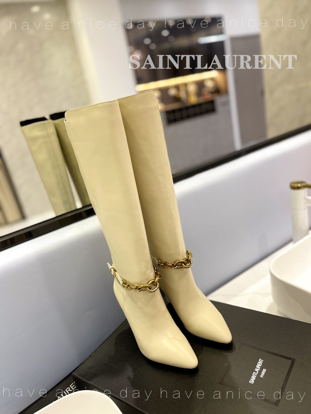 YSL Le Maillon Boots