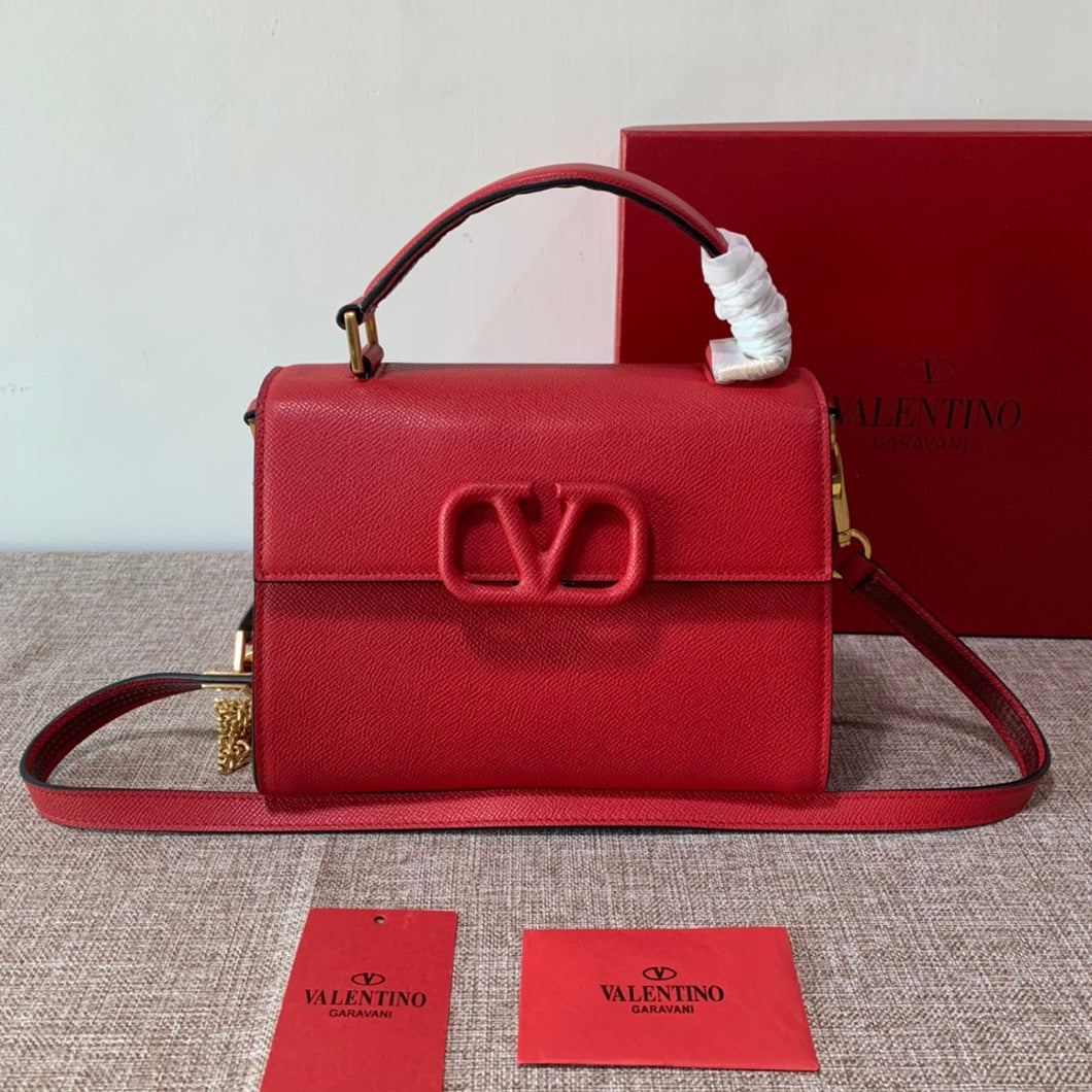 Valentino Garavani Small Vsling Grainy Calfskin Bag