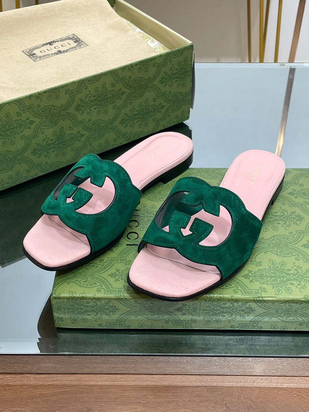 Gucci  Interlocking G Cut Out  Sandal