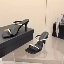 Load image into Gallery viewer, Versace Medusa Rhinestone Mules
