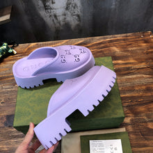 Load image into Gallery viewer, Gucci Platform Perforated G Sandals
