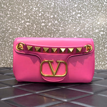 Load image into Gallery viewer, Valentino Stud Sign Nappa Shoulder  Bag
