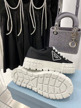 Load image into Gallery viewer, Prada Double Wheel  Nylon Gabardine Sneakers

