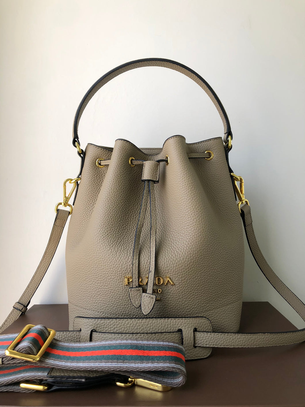 Prada Leather Bucket bag