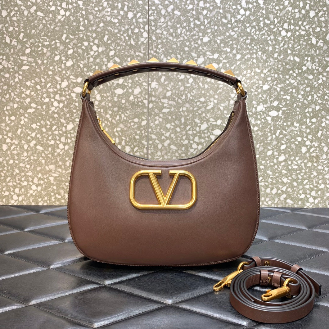 Valentino Stud Sign Hobo Bag