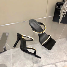 Load image into Gallery viewer, Versace Medusa Rhinestone Mules
