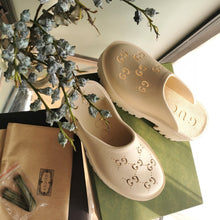 Load image into Gallery viewer, Gucci Platform Perforated G Sandals
