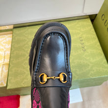 Load image into Gallery viewer, Gucci Women  GG Jersey Boots with Horsebit
