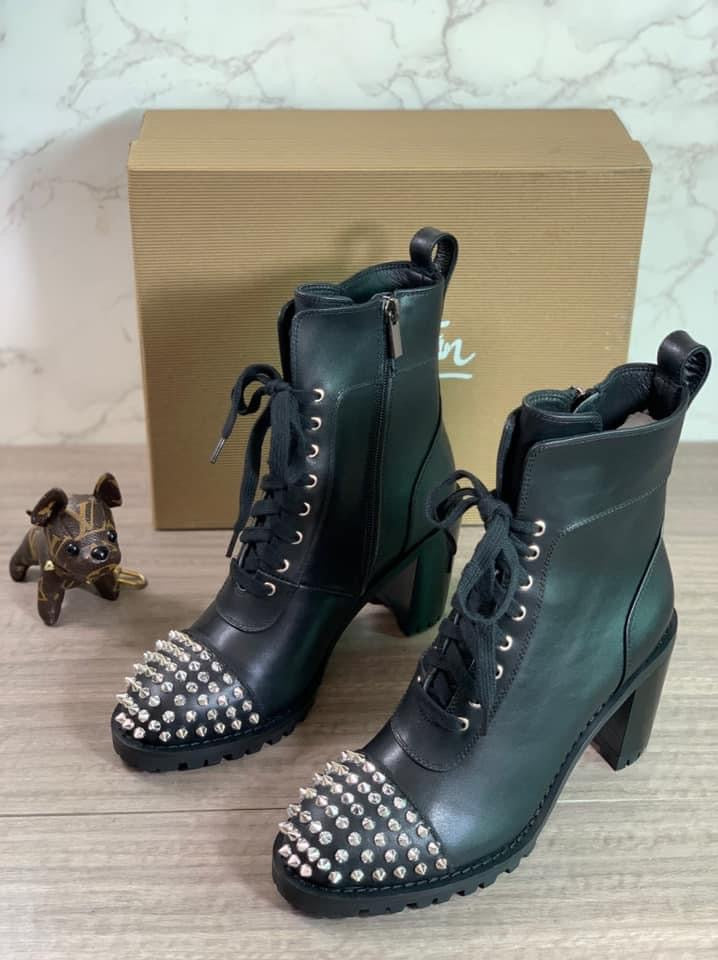 Christian Louboutin Ts Croc 70 Spiked Leather Ankle Boot