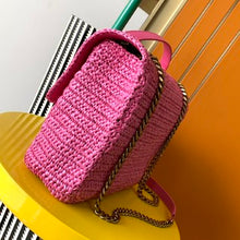 Load image into Gallery viewer, YSL Niki Medium Chain Bag In Raffia
