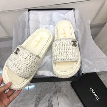 Load image into Gallery viewer, Chanel Braided Knit Mule
