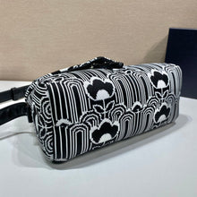 Load image into Gallery viewer, Prada Jacquard Knit An Leather Signaux Bag
