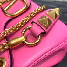 Load image into Gallery viewer, Valentino Stud Sign Nappa Shoulder  Bag
