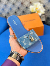 Load image into Gallery viewer, Louis Vuitton Lock It  Flat Mule
