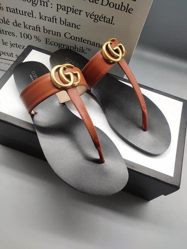 Gucci Leather Thong Sandal - LUXURY KLOZETT