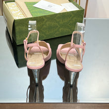 Load image into Gallery viewer, Gucci Blonde Heeled Sandal
