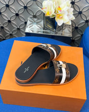 Load image into Gallery viewer, Louis Vuitton Lock It  Flat Mule
