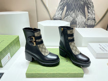 Load image into Gallery viewer, Gucci GG Ankle Boot With Buckle
