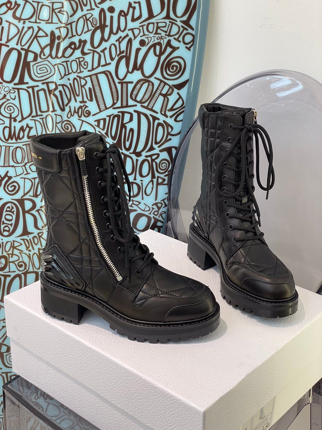 Christian Dior  D Leader Ankle Boots