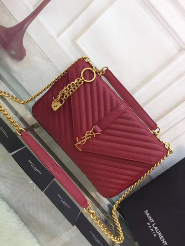 YSL College Large Quilted Leather Bag - LUXURY KLOZETT