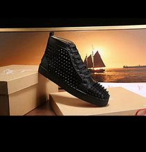 Load image into Gallery viewer, Christian Louboutin Spike High Top Sneakers - LUXURY KLOZETT
