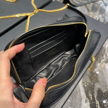Load image into Gallery viewer, YSL Lou Mini Bag In Quilted  Grain  De Poudre Embossed Leather
