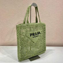 Load image into Gallery viewer, Prada Raffia Tote Bag
