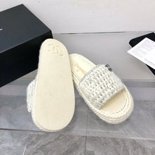Load image into Gallery viewer, Chanel Braided Knit Mule

