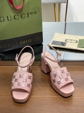 Load image into Gallery viewer, Gucci Interlocking G  Studs Sandal
