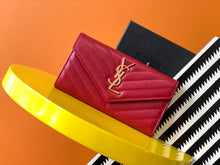 Load image into Gallery viewer, YSL Monogram Large Flap Wallet
