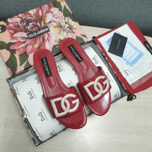Load image into Gallery viewer, Dolce &amp; Gabbana Calfskin Slides with DG logo
