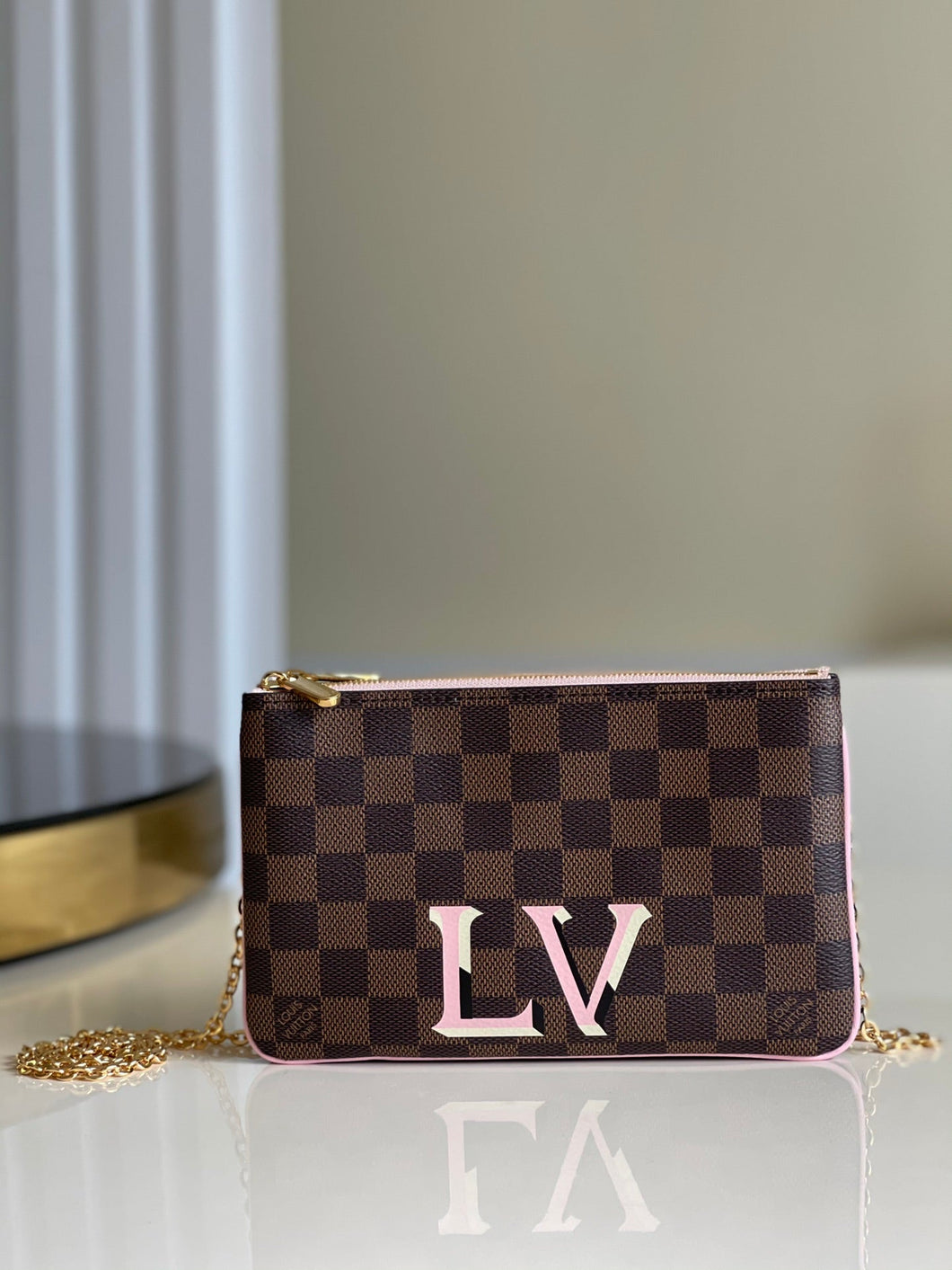 Louis Vuitton Double Zip Pochette Bag