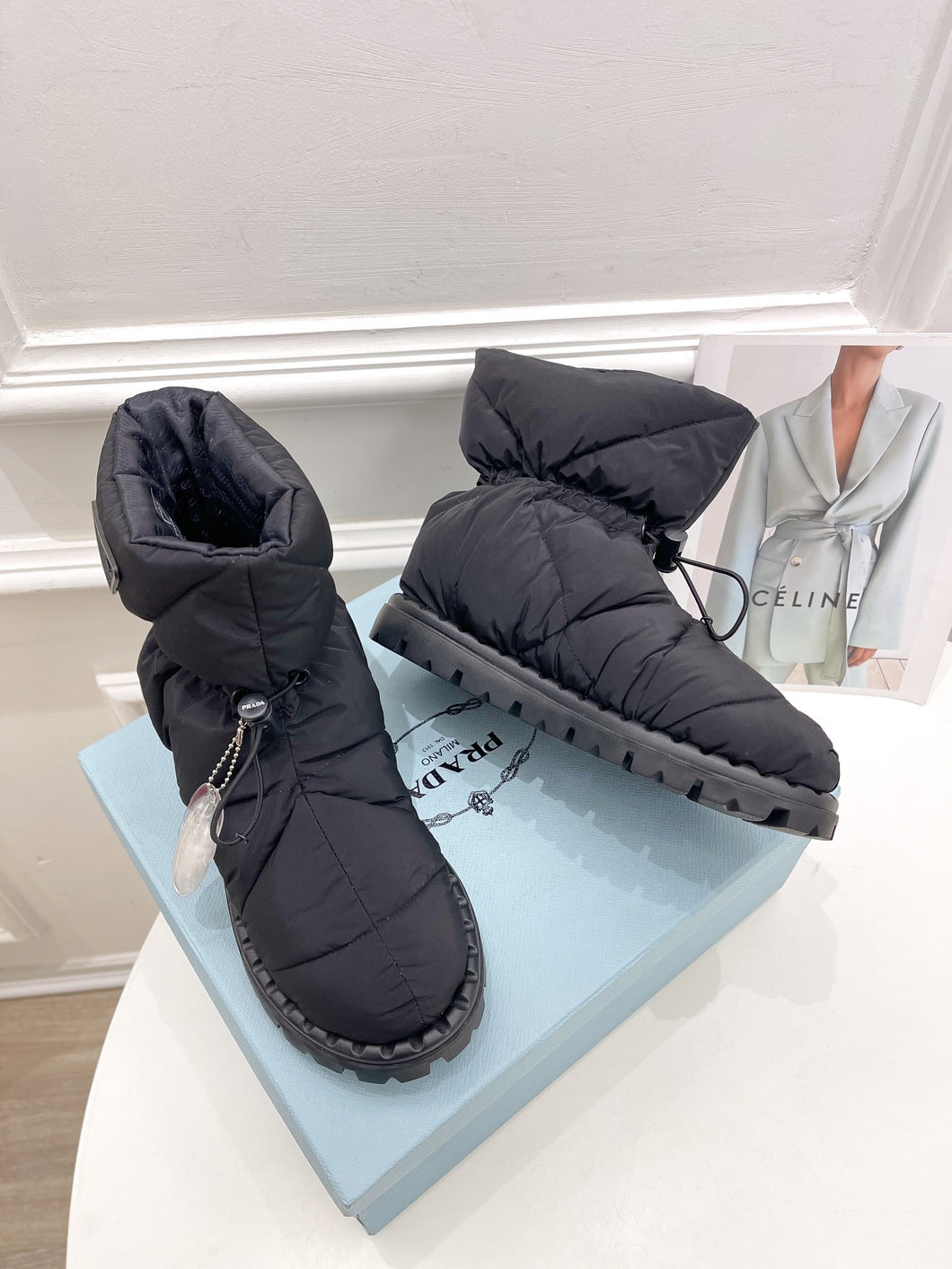 Prada  Paddled Nylon Boots
