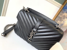 Load image into Gallery viewer, YSL College Medium Quilted leather Bag - LUXURY KLOZETT
