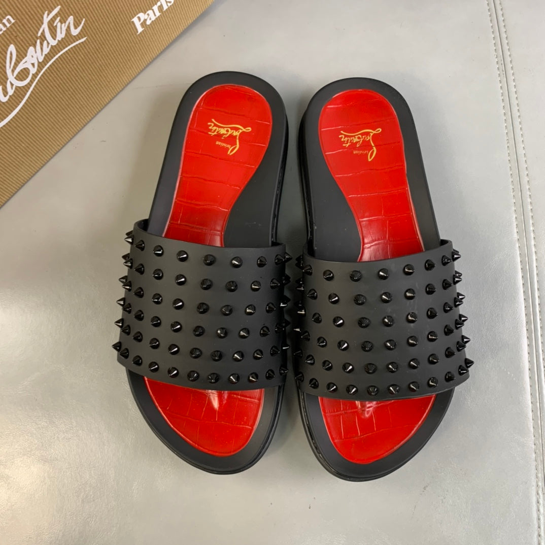 Louboutin mens sliders hotsell