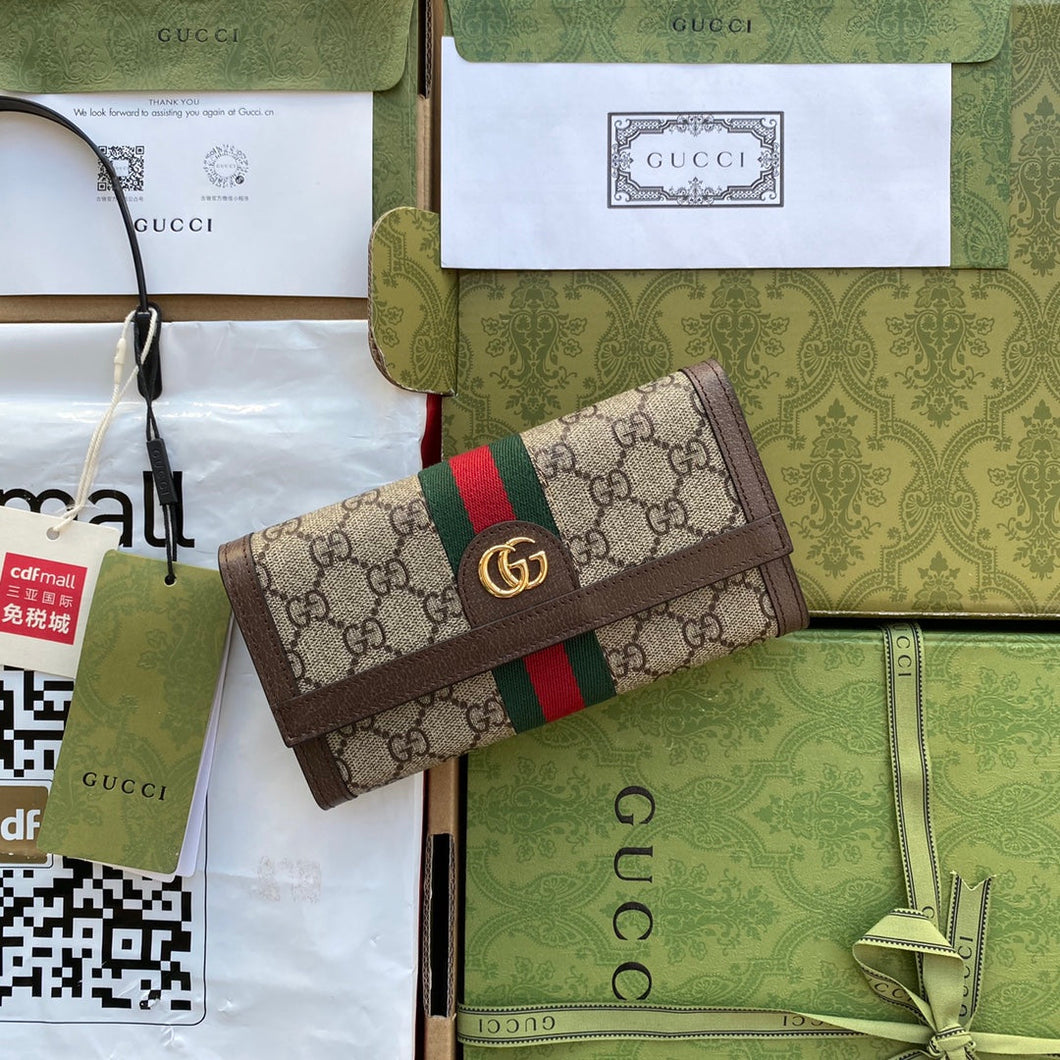 Gucci Ophidia GG Continental Wallet