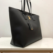 Load image into Gallery viewer, Burberry Motif Leather Medium Tote Bag
