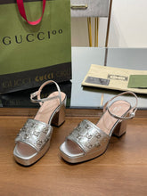 Load image into Gallery viewer, Gucci Interlocking G  Studs Sandal
