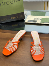 Load image into Gallery viewer, Gucci Women Slide Sandal With Crystals
