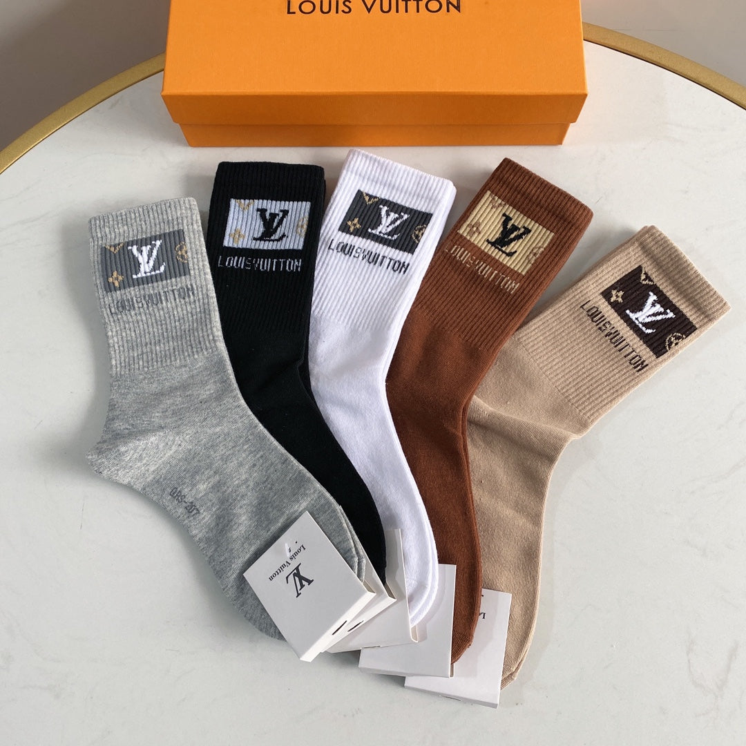 Buy Cheap Louis Vuitton socks (5 pairs) #999934958 from