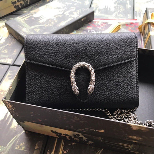 Gucci Dionysus Leather Super Mini Bag - LUXURY KLOZETT