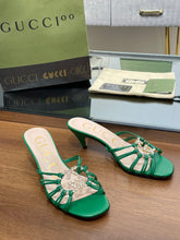 Load image into Gallery viewer, Gucci Women Slide Sandal With Crystals
