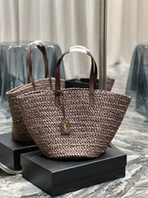 Load image into Gallery viewer, YSL Painer Medium Bag In Raffia
