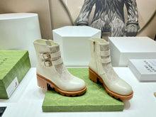 Load image into Gallery viewer, Gucci GG Ankle Boot With Buckle
