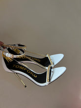 Load image into Gallery viewer, Tom Ford Leather Padlock Pointy Naked  Sandal
