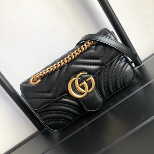 Gucci Marmont Small Matelassé Shoulder Bag - LUXURY KLOZETT