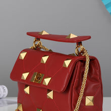 Load image into Gallery viewer, Valentino Garavani Medium Roman Stud The Shoulder Bag In Nappa With Chain
