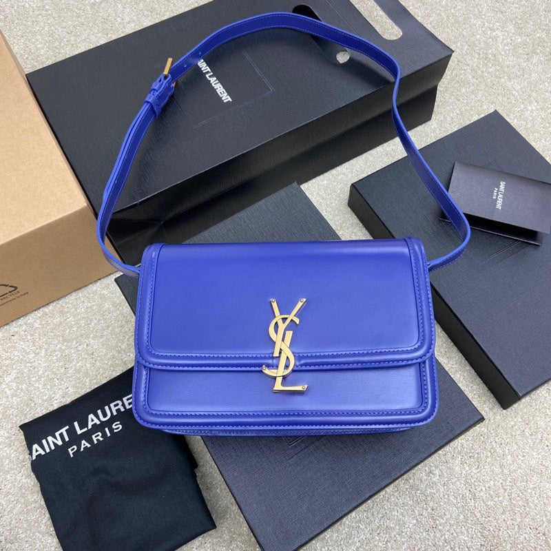 YSL Solferino Medium Satchel In Box Leather