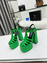 Load image into Gallery viewer, Versace La Medusa Platform Sandals
