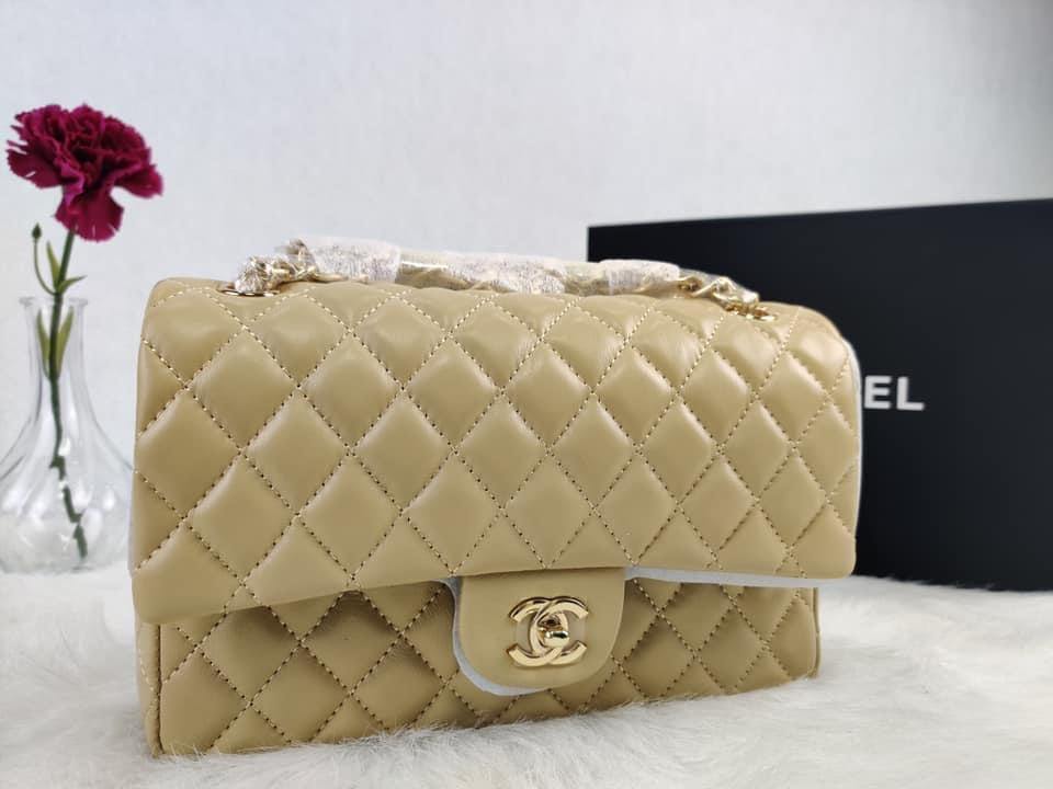 Chanel Caivar Double Flap Bag - LUXURY KLOZETT